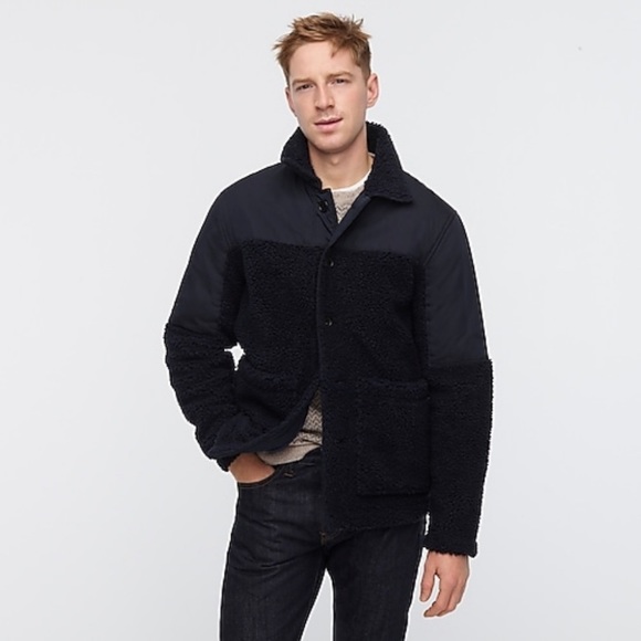 Wallace and Barnes JCrew Sherpa donkey jacket NWT Large - Picture 2 of 8